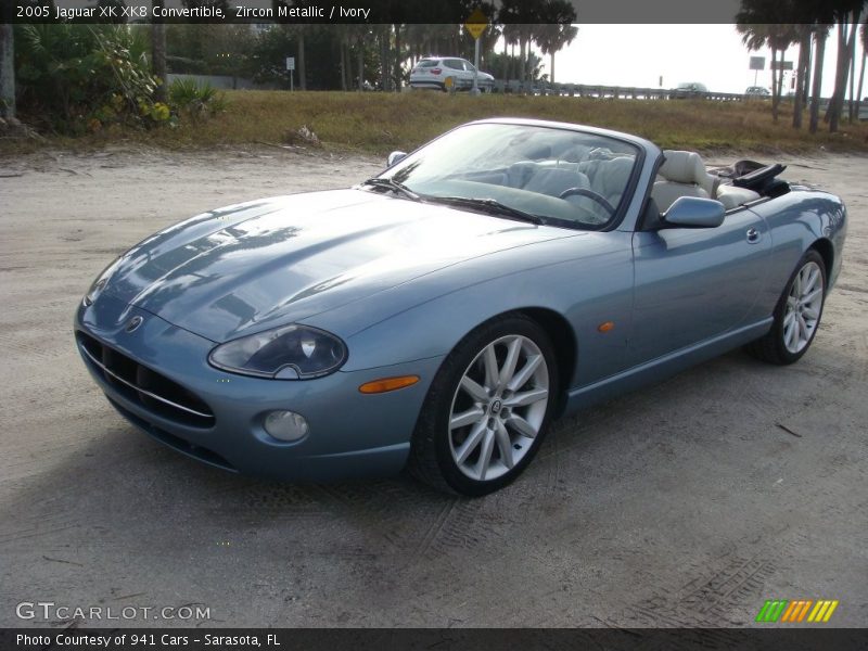 Zircon Metallic / Ivory 2005 Jaguar XK XK8 Convertible