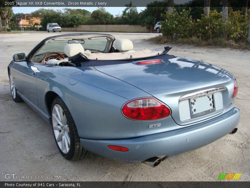 Zircon Metallic / Ivory 2005 Jaguar XK XK8 Convertible