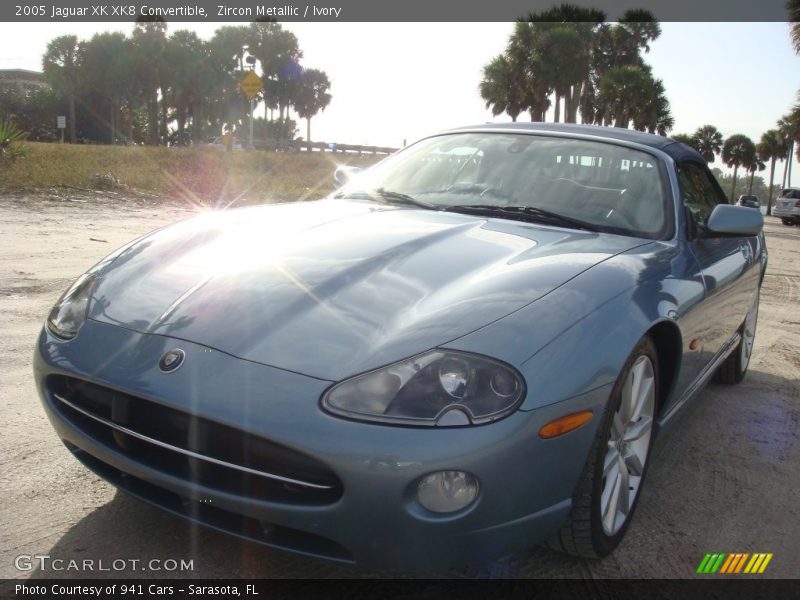 Zircon Metallic / Ivory 2005 Jaguar XK XK8 Convertible