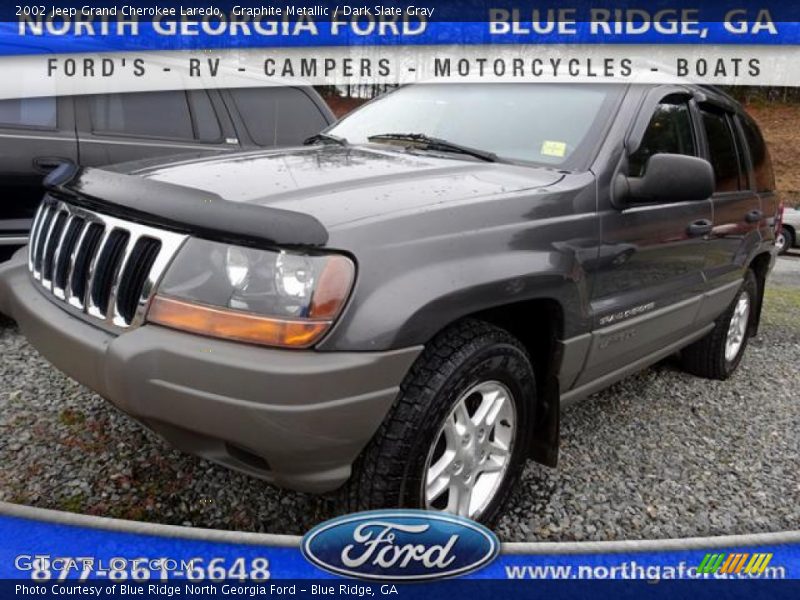 Graphite Metallic / Dark Slate Gray 2002 Jeep Grand Cherokee Laredo