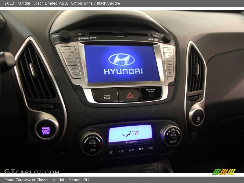 Cotton White / Black/Saddle 2013 Hyundai Tucson Limited AWD