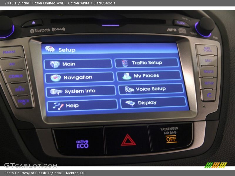 Cotton White / Black/Saddle 2013 Hyundai Tucson Limited AWD