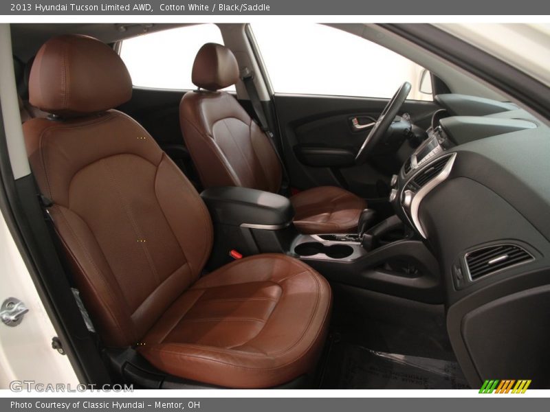 Cotton White / Black/Saddle 2013 Hyundai Tucson Limited AWD