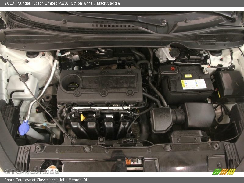 Cotton White / Black/Saddle 2013 Hyundai Tucson Limited AWD