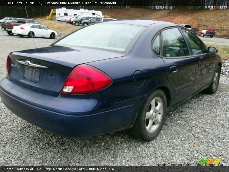 Graphite Blue Metallic / Medium Parchment 2001 Ford Taurus SES