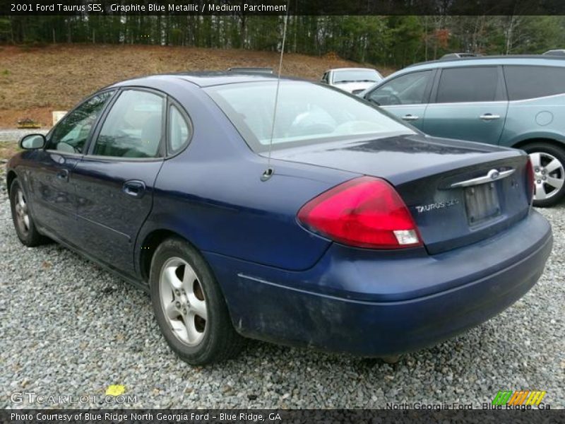 Graphite Blue Metallic / Medium Parchment 2001 Ford Taurus SES