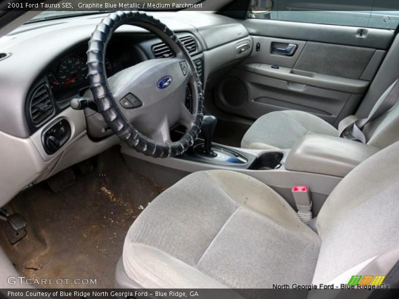Graphite Blue Metallic / Medium Parchment 2001 Ford Taurus SES