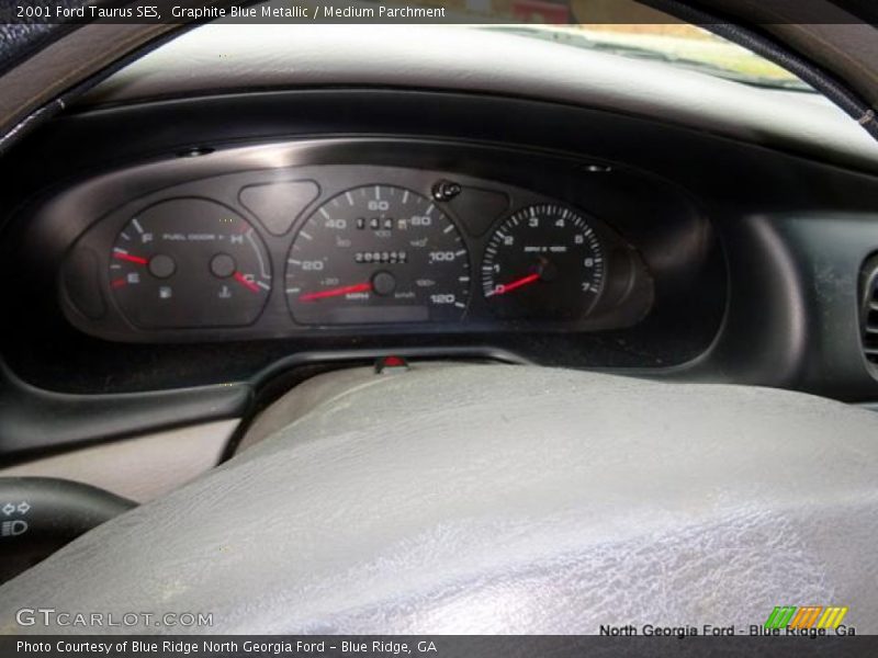 Graphite Blue Metallic / Medium Parchment 2001 Ford Taurus SES