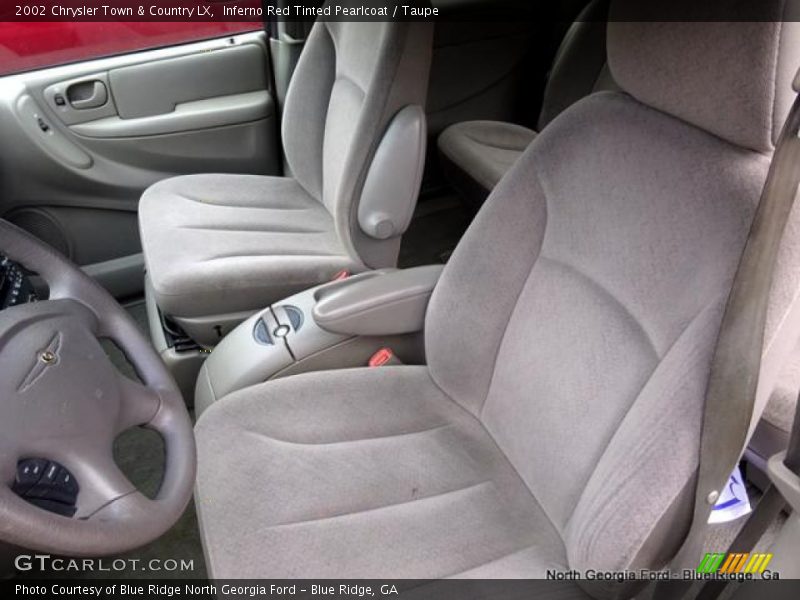 Inferno Red Tinted Pearlcoat / Taupe 2002 Chrysler Town & Country LX