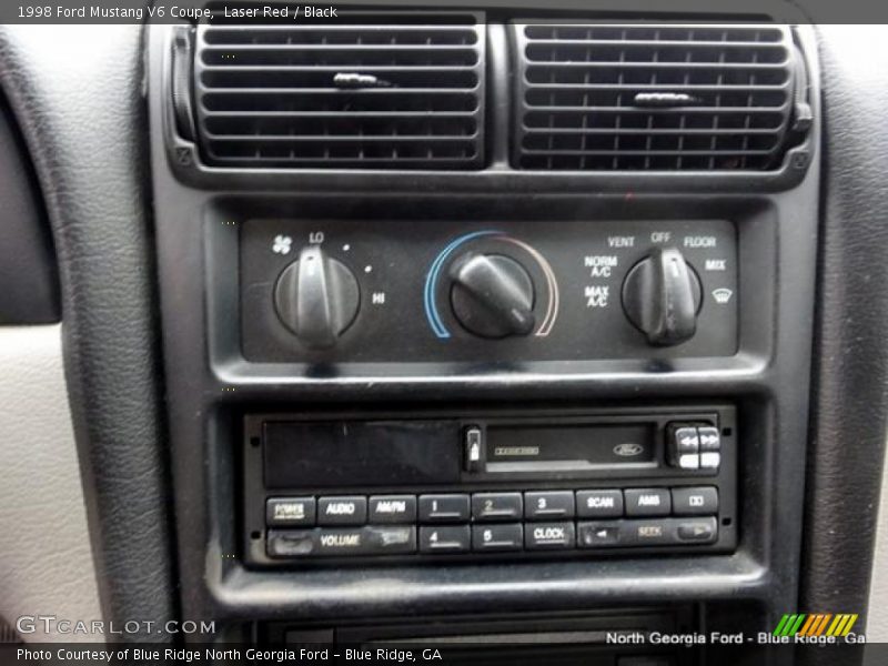 Laser Red / Black 1998 Ford Mustang V6 Coupe
