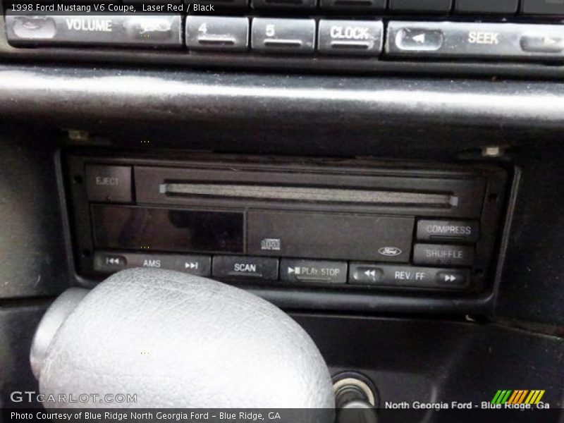 Laser Red / Black 1998 Ford Mustang V6 Coupe