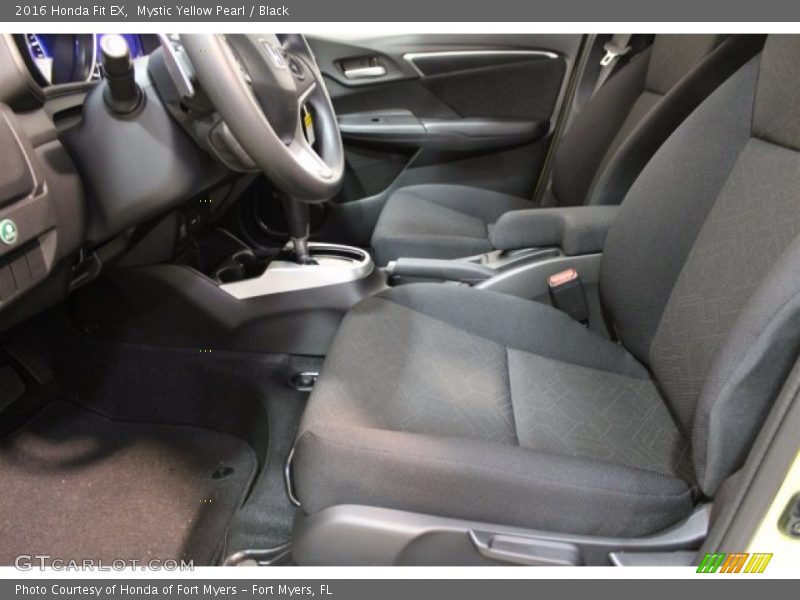 Mystic Yellow Pearl / Black 2016 Honda Fit EX
