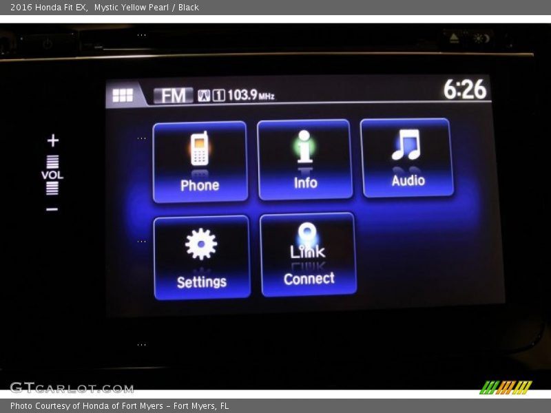 Mystic Yellow Pearl / Black 2016 Honda Fit EX