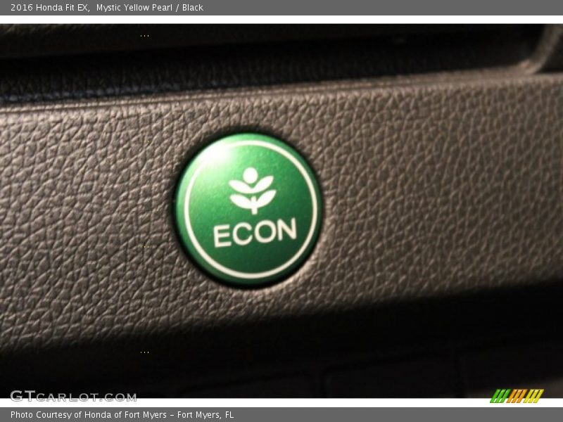 Mystic Yellow Pearl / Black 2016 Honda Fit EX