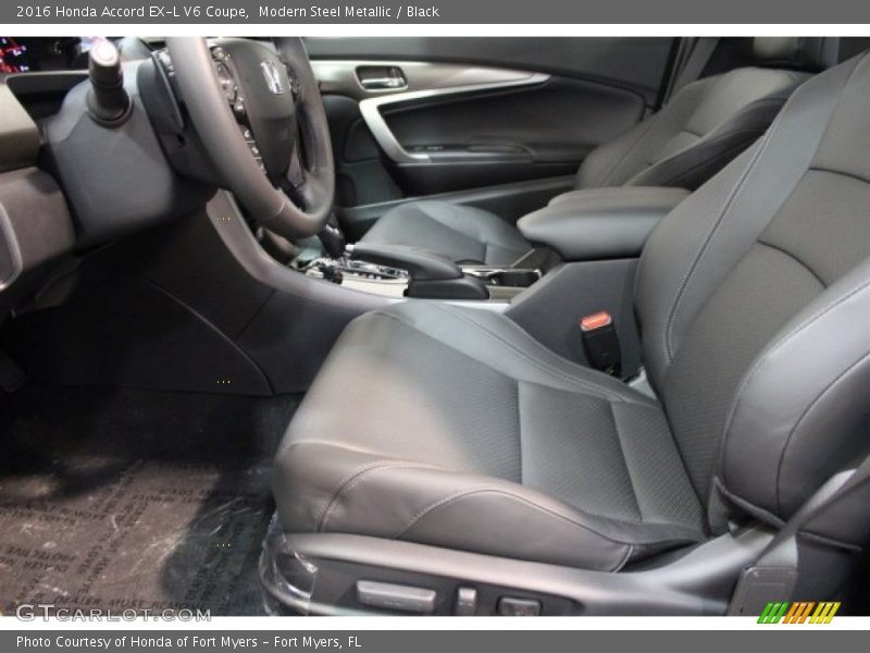 Modern Steel Metallic / Black 2016 Honda Accord EX-L V6 Coupe