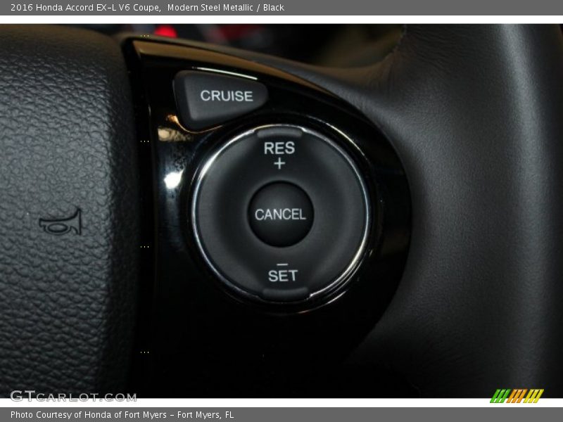 Modern Steel Metallic / Black 2016 Honda Accord EX-L V6 Coupe