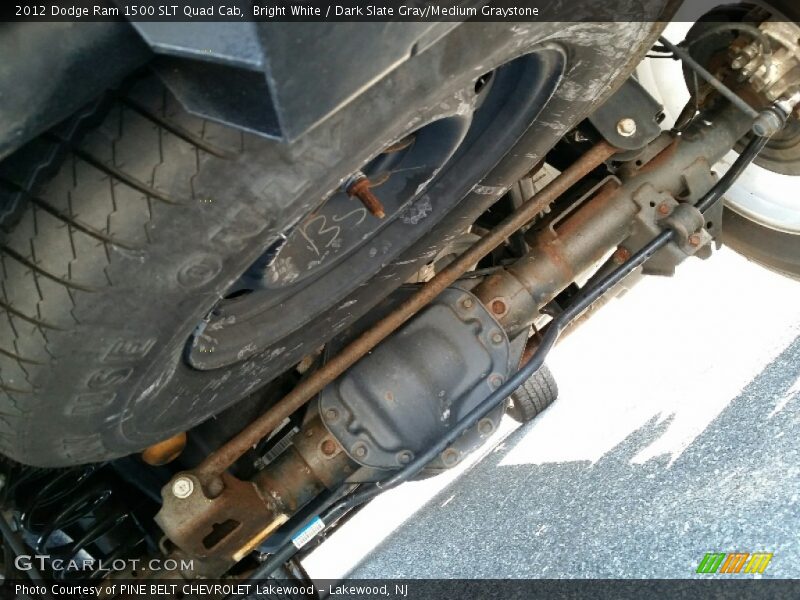 Bright White / Dark Slate Gray/Medium Graystone 2012 Dodge Ram 1500 SLT Quad Cab