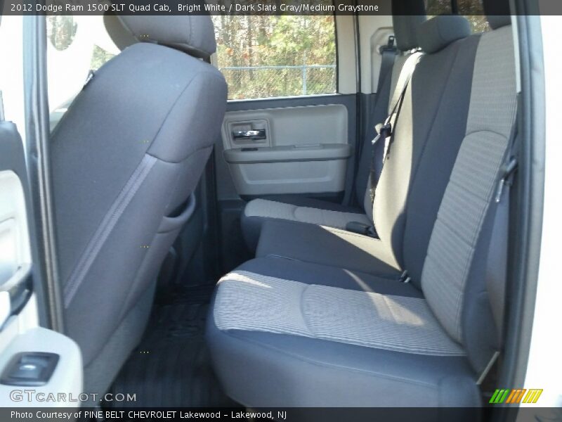 Bright White / Dark Slate Gray/Medium Graystone 2012 Dodge Ram 1500 SLT Quad Cab