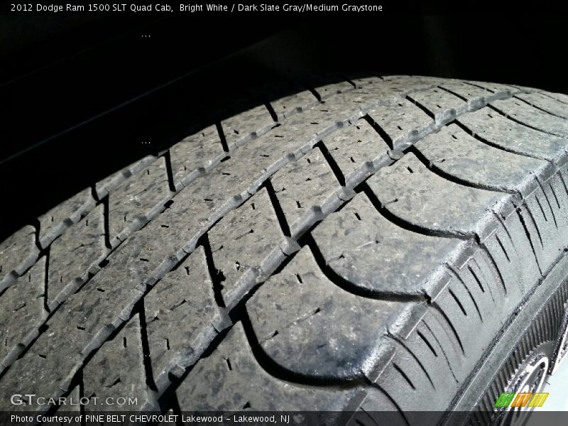 Bright White / Dark Slate Gray/Medium Graystone 2012 Dodge Ram 1500 SLT Quad Cab