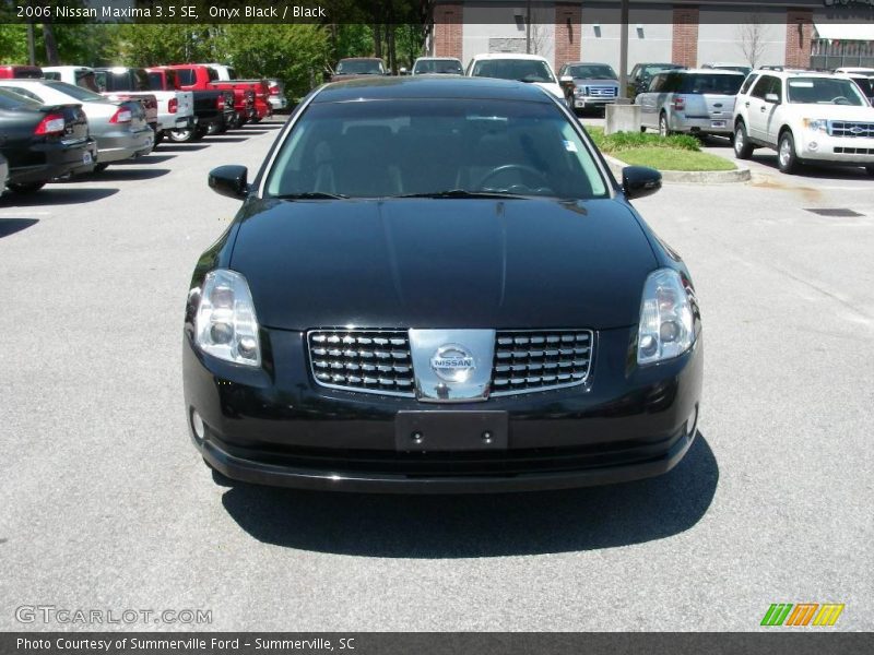Onyx Black / Black 2006 Nissan Maxima 3.5 SE