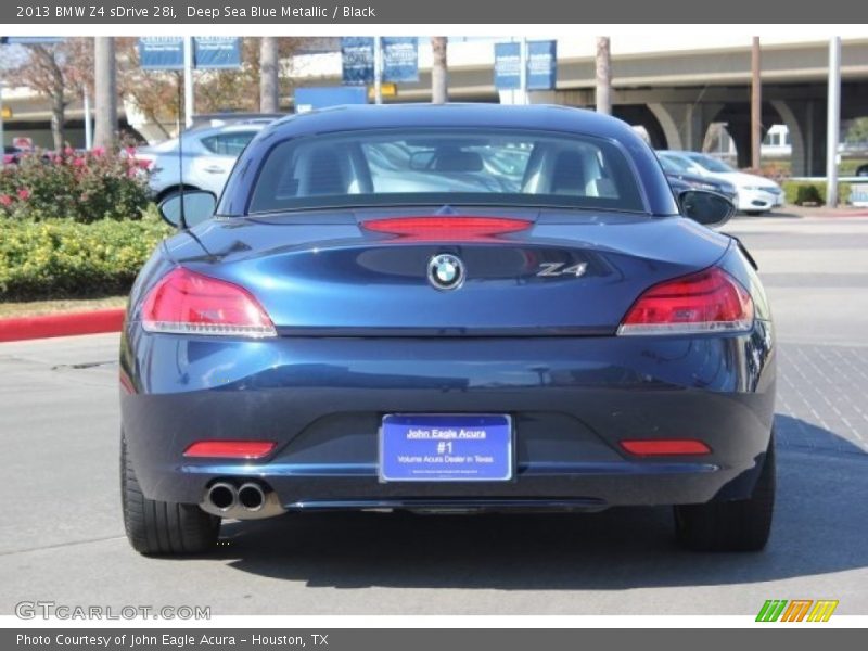 Deep Sea Blue Metallic / Black 2013 BMW Z4 sDrive 28i