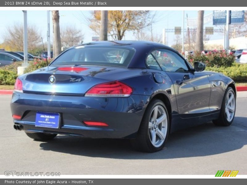 Deep Sea Blue Metallic / Black 2013 BMW Z4 sDrive 28i