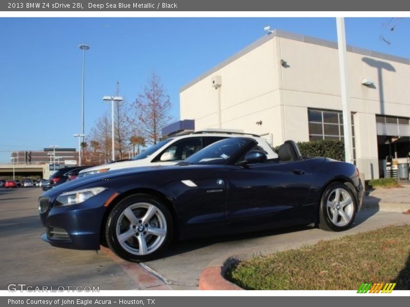 Deep Sea Blue Metallic / Black 2013 BMW Z4 sDrive 28i