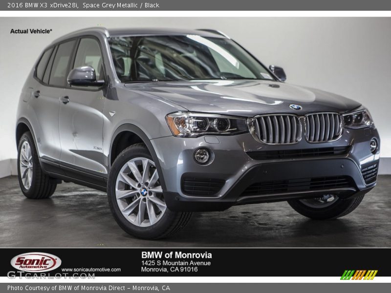 Space Grey Metallic / Black 2016 BMW X3 xDrive28i