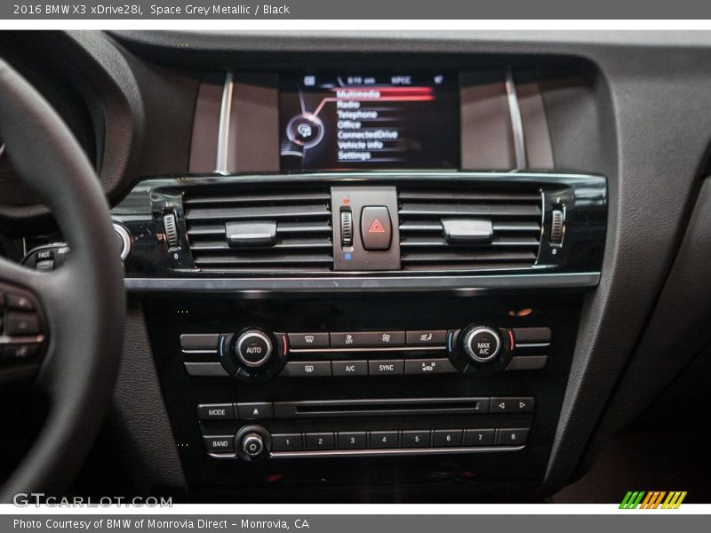 Space Grey Metallic / Black 2016 BMW X3 xDrive28i