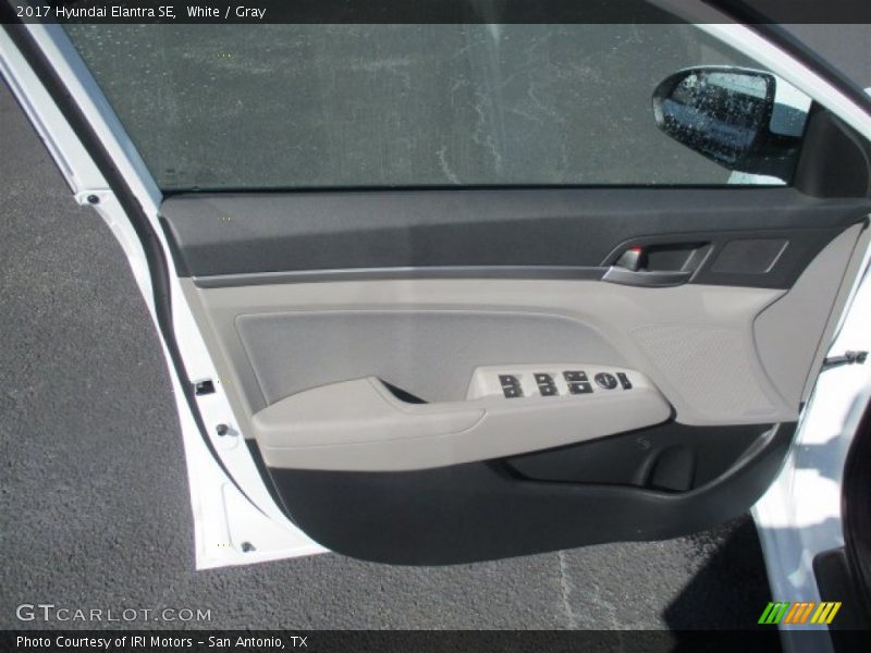 White / Gray 2017 Hyundai Elantra SE
