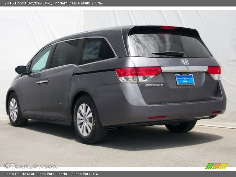 Modern Steel Metallic / Gray 2016 Honda Odyssey EX-L