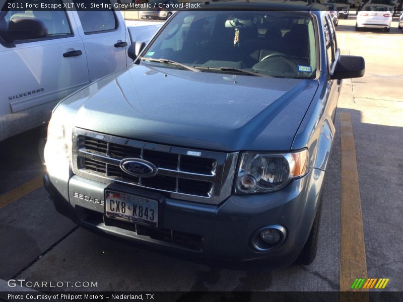 Sterling Grey Metallic / Charcoal Black 2011 Ford Escape XLT V6