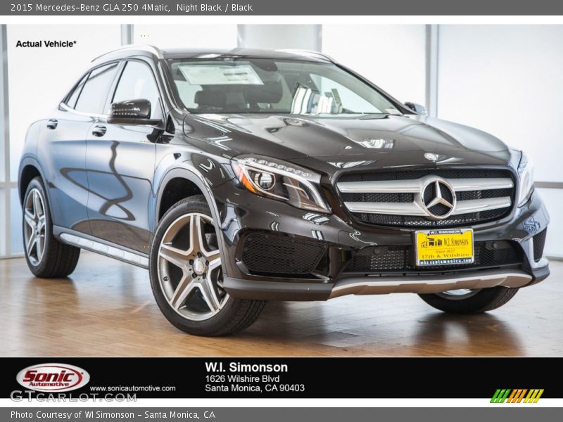 Night Black / Black 2015 Mercedes-Benz GLA 250 4Matic