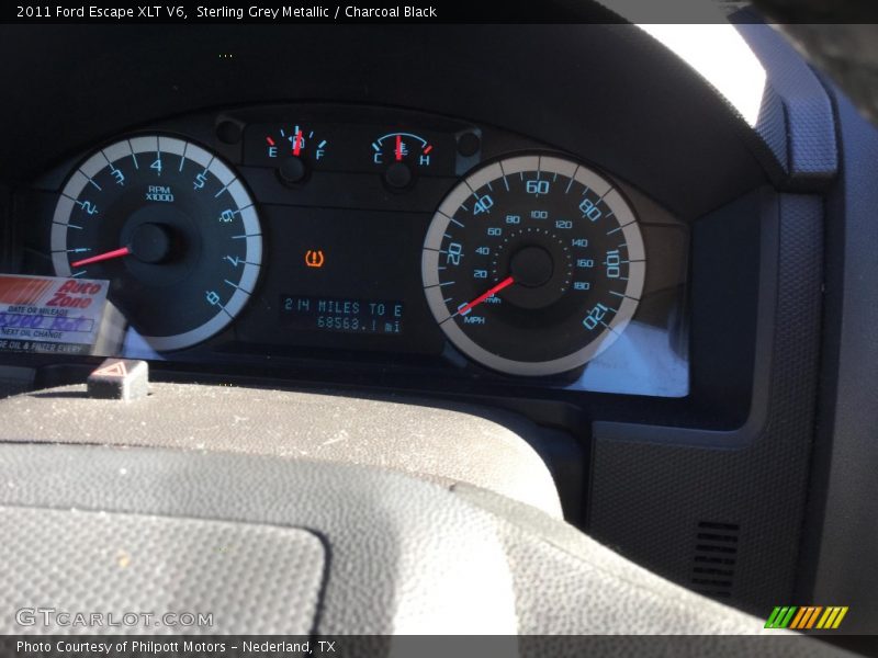 Sterling Grey Metallic / Charcoal Black 2011 Ford Escape XLT V6