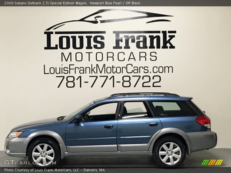 Newport Blue Pearl / Off Black 2009 Subaru Outback 2.5i Special Edition Wagon