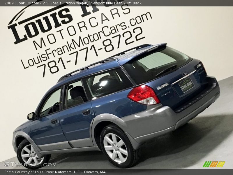 Newport Blue Pearl / Off Black 2009 Subaru Outback 2.5i Special Edition Wagon