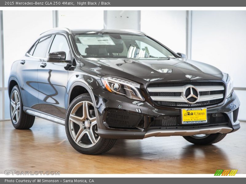 Night Black / Black 2015 Mercedes-Benz GLA 250 4Matic