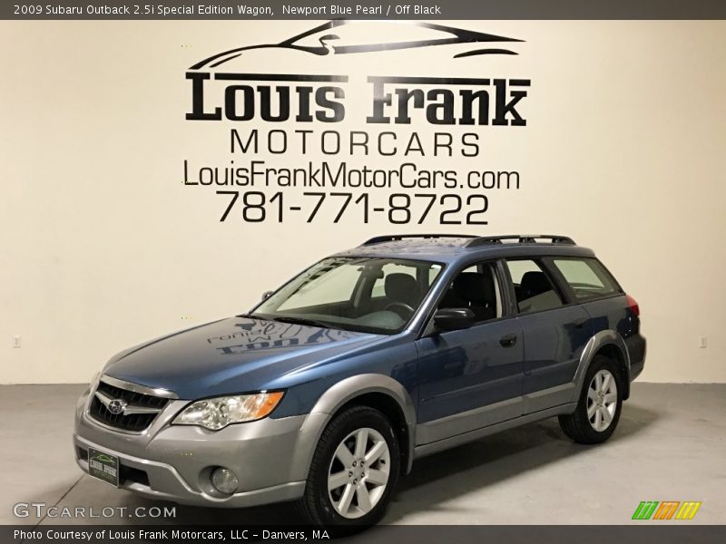 Newport Blue Pearl / Off Black 2009 Subaru Outback 2.5i Special Edition Wagon
