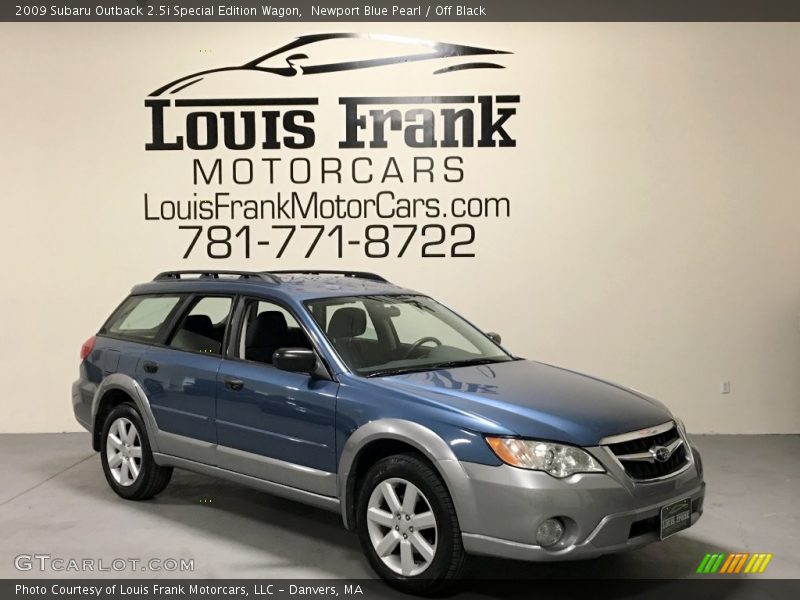 Newport Blue Pearl / Off Black 2009 Subaru Outback 2.5i Special Edition Wagon