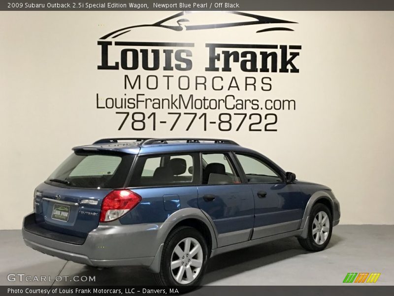 Newport Blue Pearl / Off Black 2009 Subaru Outback 2.5i Special Edition Wagon