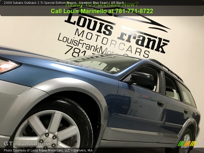 Newport Blue Pearl / Off Black 2009 Subaru Outback 2.5i Special Edition Wagon