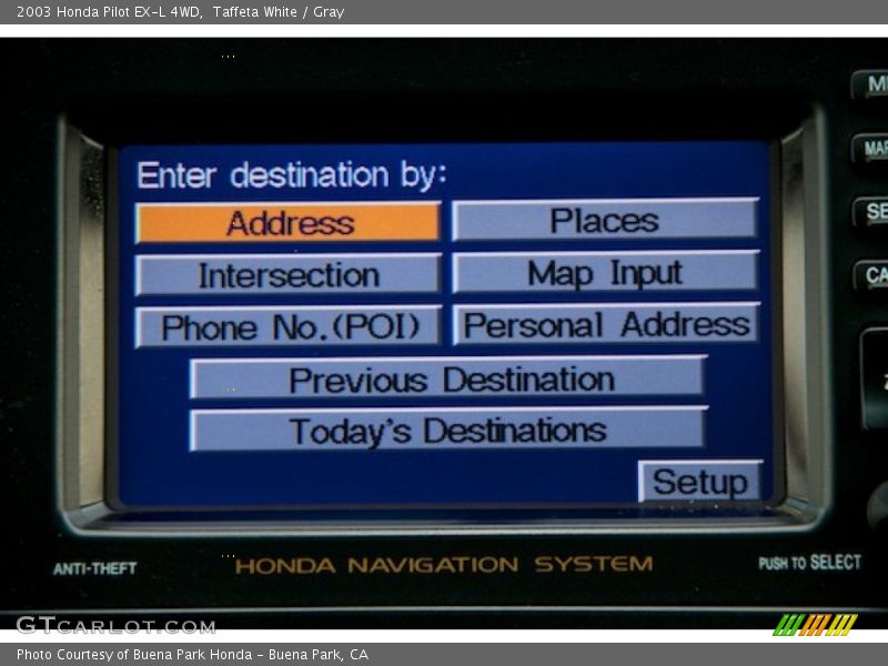 Taffeta White / Gray 2003 Honda Pilot EX-L 4WD