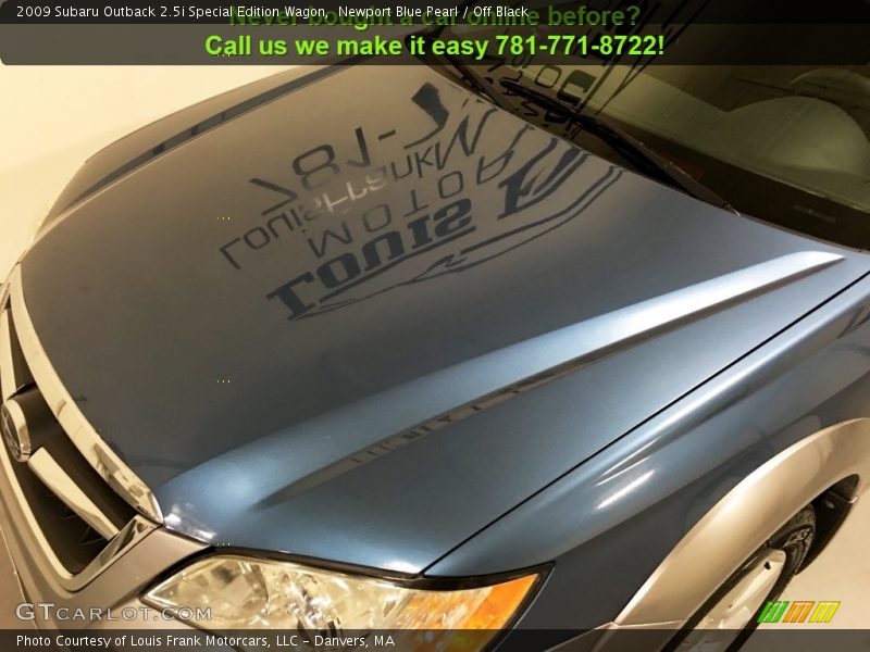 Newport Blue Pearl / Off Black 2009 Subaru Outback 2.5i Special Edition Wagon