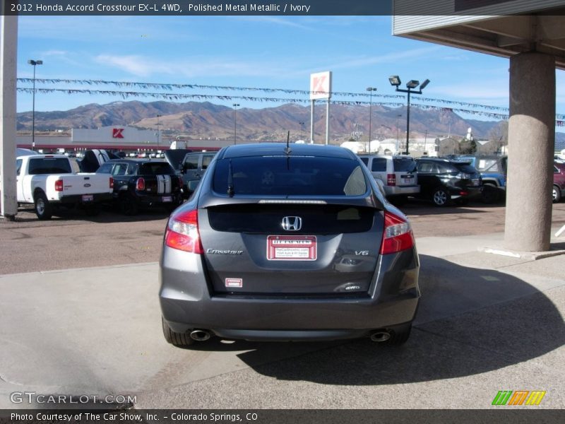 Polished Metal Metallic / Ivory 2012 Honda Accord Crosstour EX-L 4WD