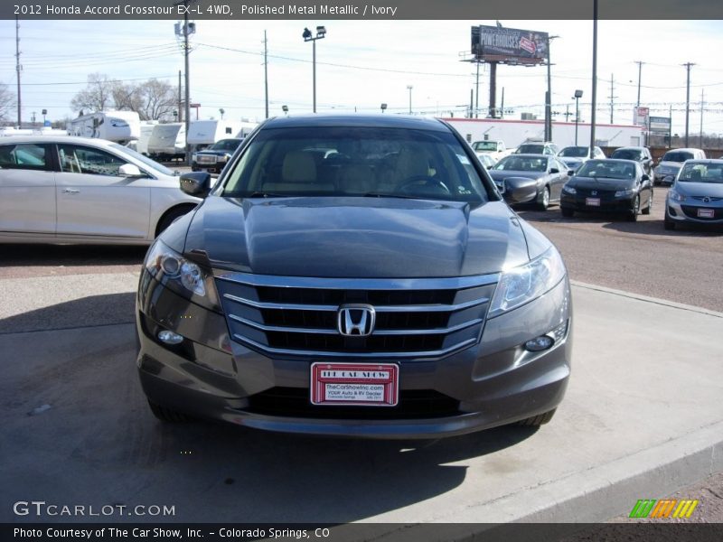 Polished Metal Metallic / Ivory 2012 Honda Accord Crosstour EX-L 4WD