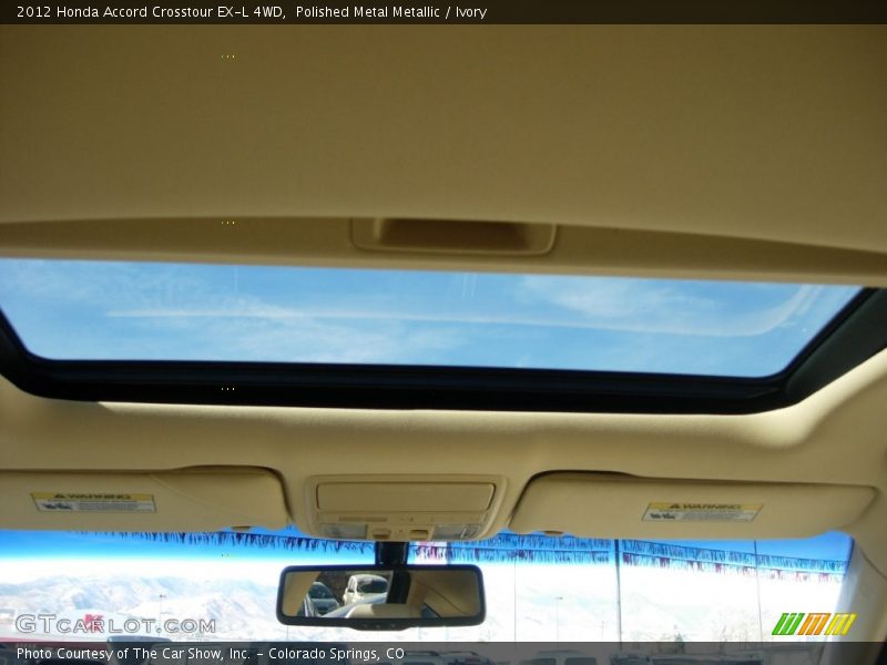 Polished Metal Metallic / Ivory 2012 Honda Accord Crosstour EX-L 4WD
