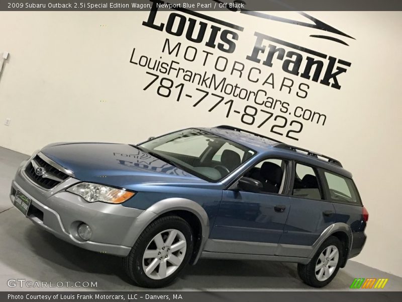 Newport Blue Pearl / Off Black 2009 Subaru Outback 2.5i Special Edition Wagon