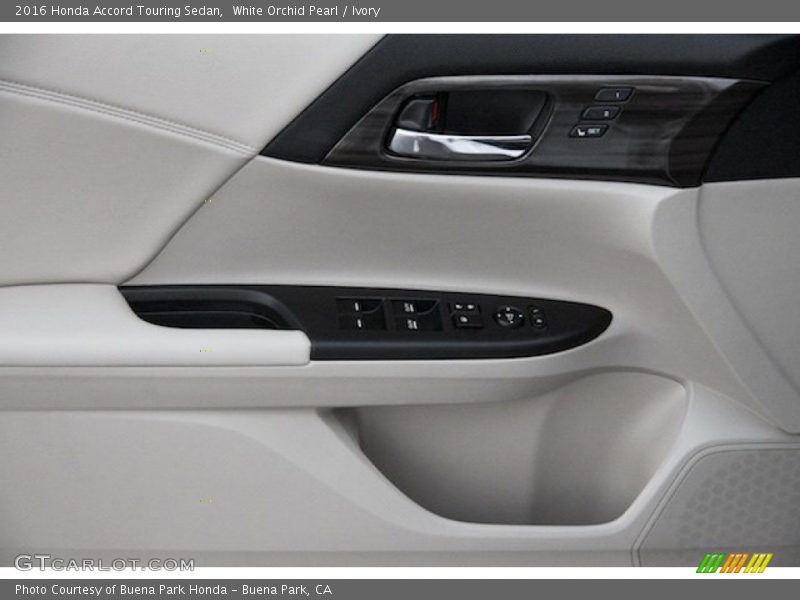 White Orchid Pearl / Ivory 2016 Honda Accord Touring Sedan