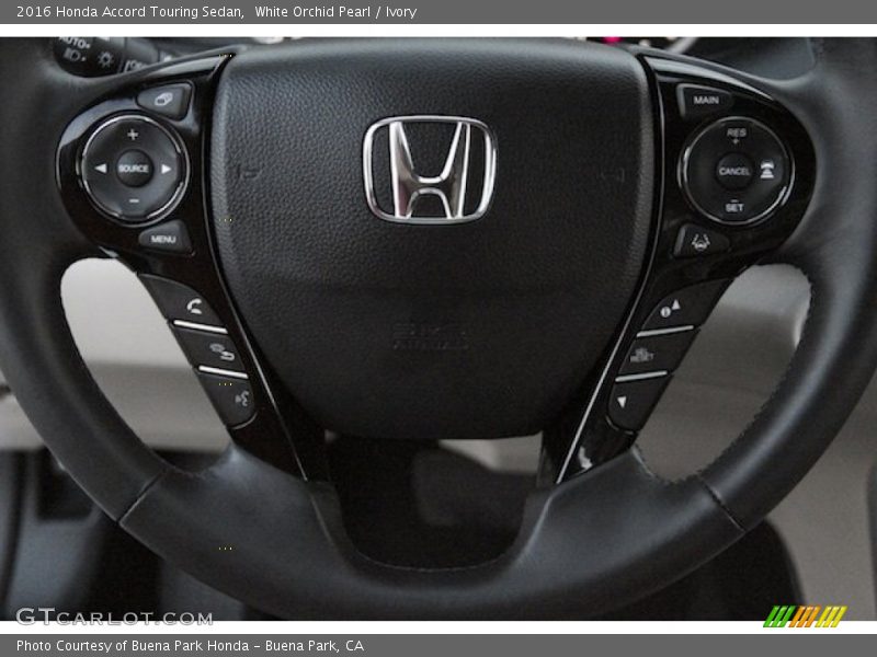 White Orchid Pearl / Ivory 2016 Honda Accord Touring Sedan