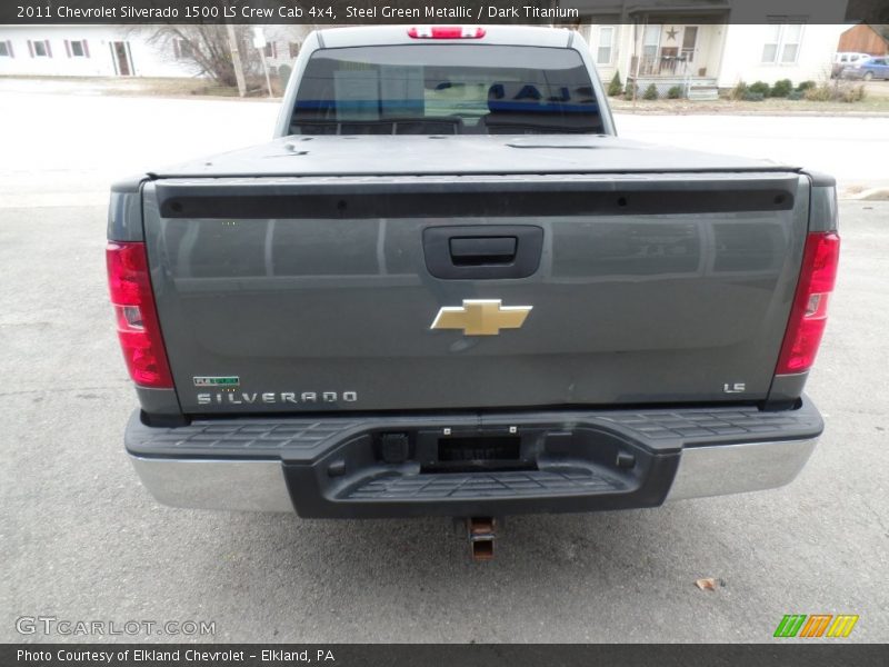 Steel Green Metallic / Dark Titanium 2011 Chevrolet Silverado 1500 LS Crew Cab 4x4